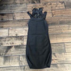 Bebe black bodycon dress